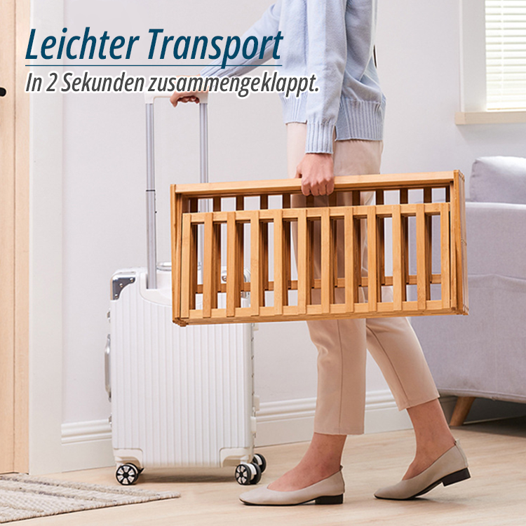 Schuhregal aus Bambus Zusammenklappbar